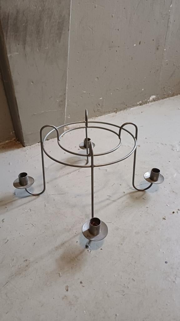 Advent tafel kaarsenstandaard, Ophalen of Verzenden, Gebruikt