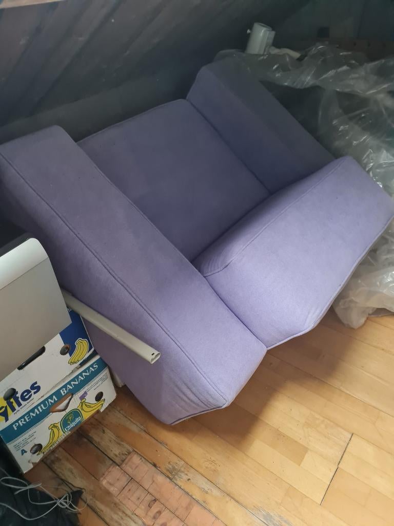 Paarse love-seat, Ophalen of Verzenden, Gebruikt, 75 tot 100 cm