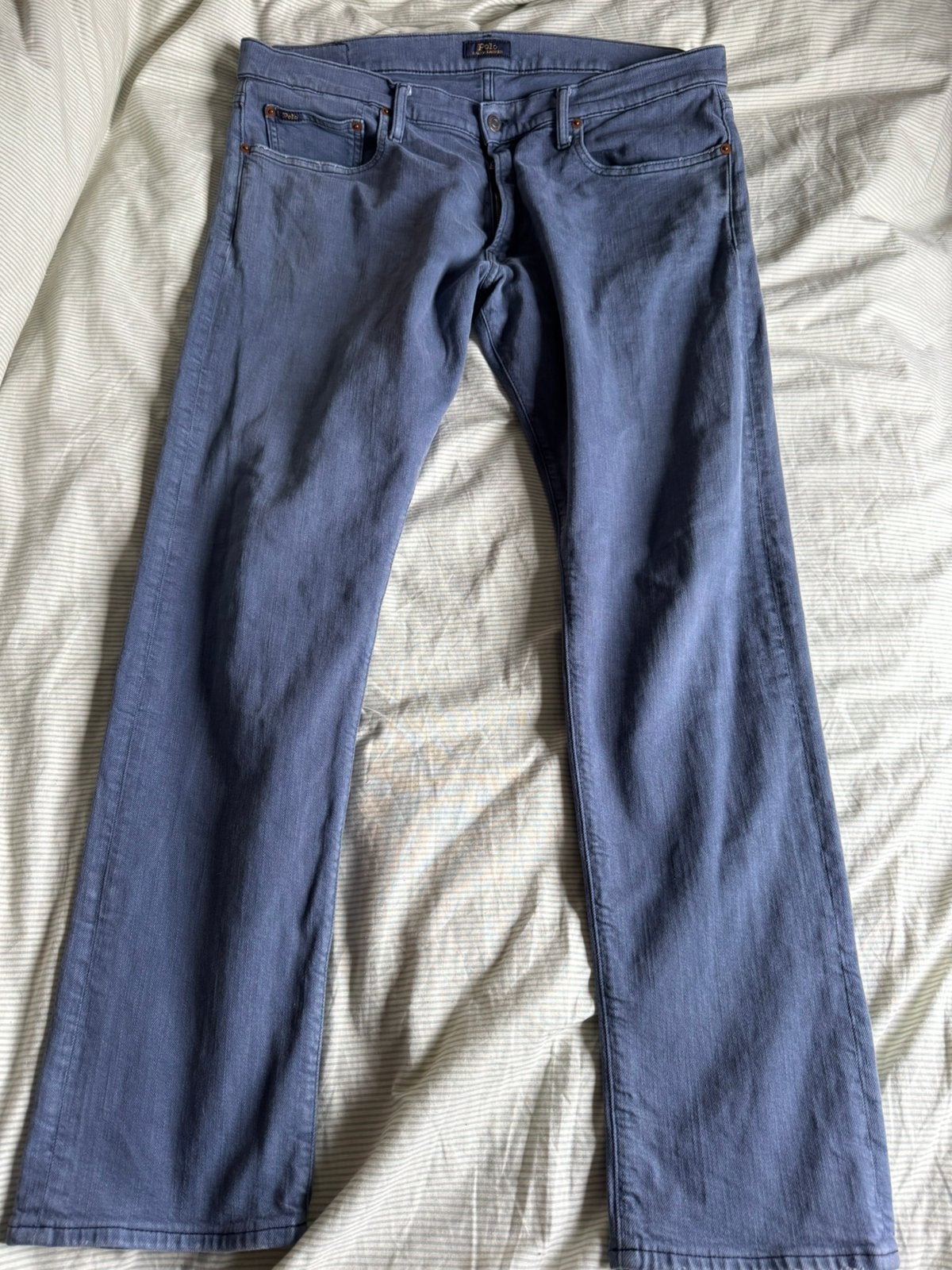 Polo ralph lauren stretch spijkerbroek w 36 l 32., Kleding | Heren, Ophalen of Verzenden, Zo goed als nieuw, Blauw, W36 - W38 (confectie 52/54)