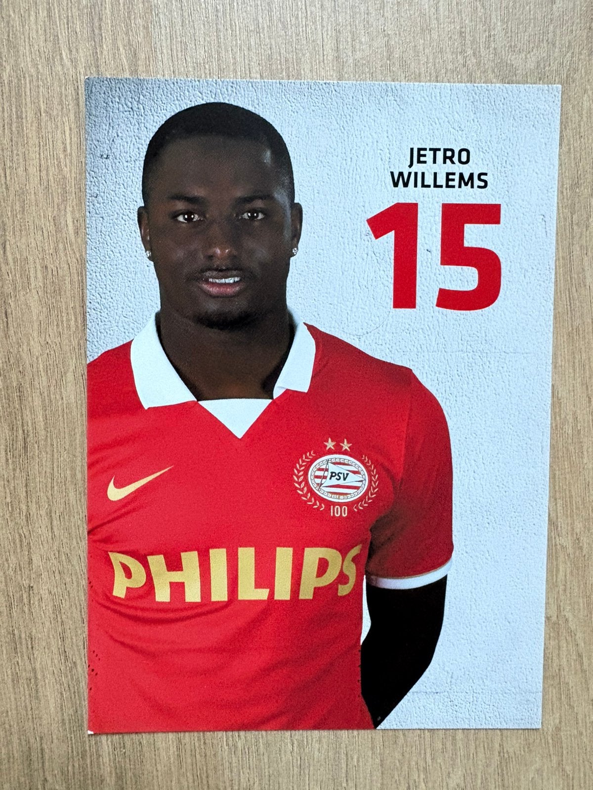 Fotokaart Jetro Willems (PSV , FC Groningen)., Verzamelen, Ophalen of Verzenden, Nieuw, PSV, Spelerskaart