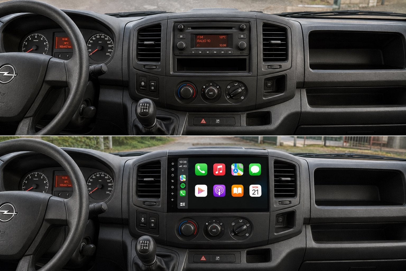 Opel Movano CarPlay & Android Auto Inbouw, Ophalen, Nieuw