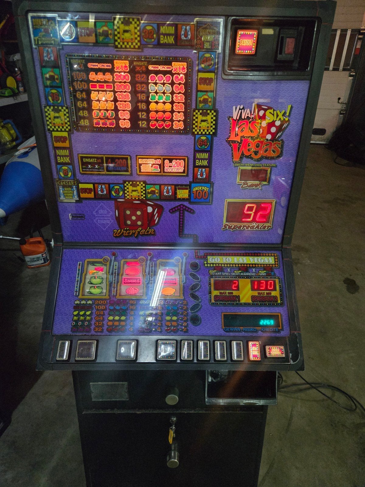 Gokkast vifa lasvegas euros, Euro, Ophalen, Gebruikt