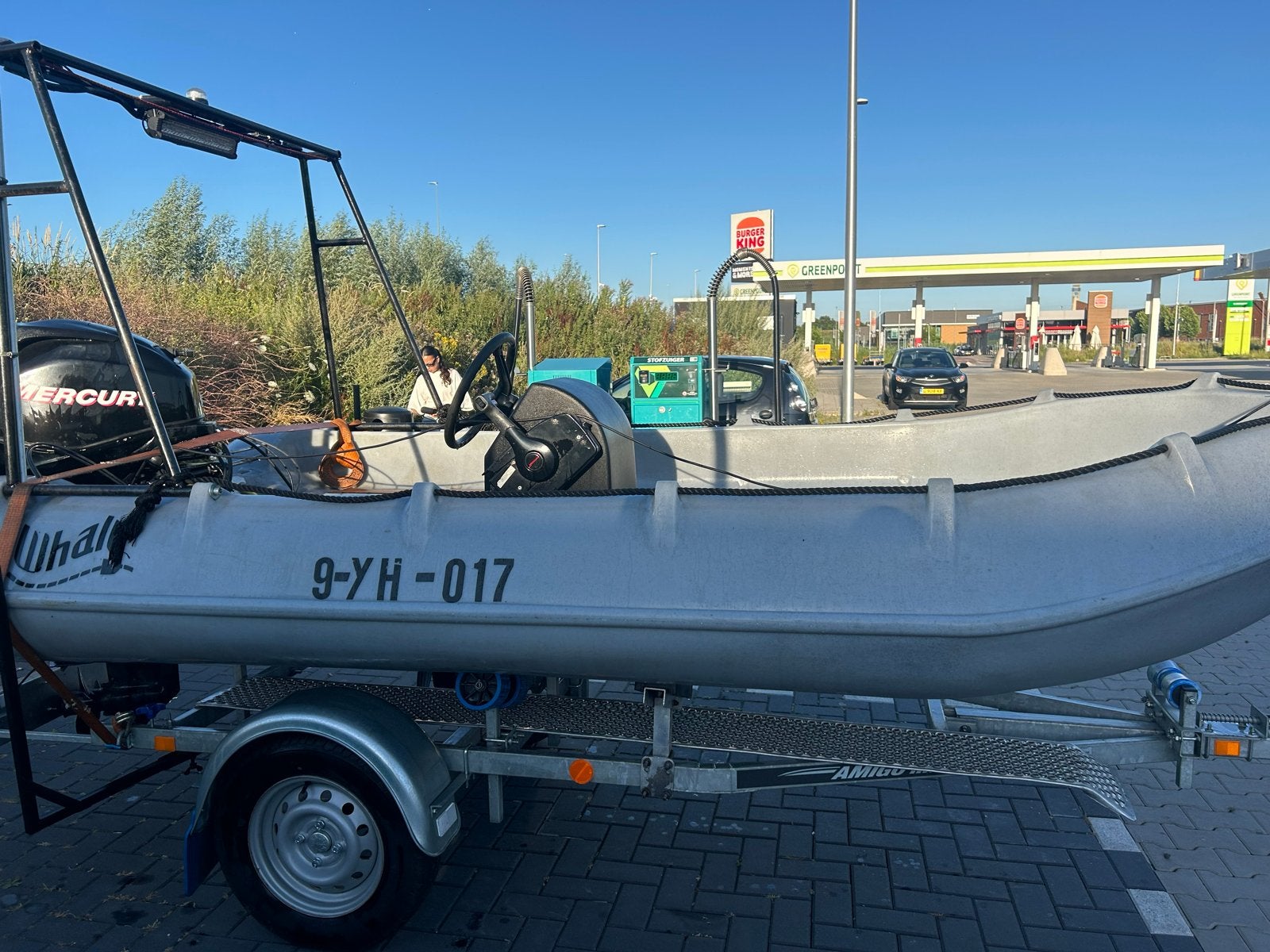 Whaly 370 met Mercury 25PK EFI en Trailer, Overige merken, Gebruikt, Buitenboordmotor, Trailer