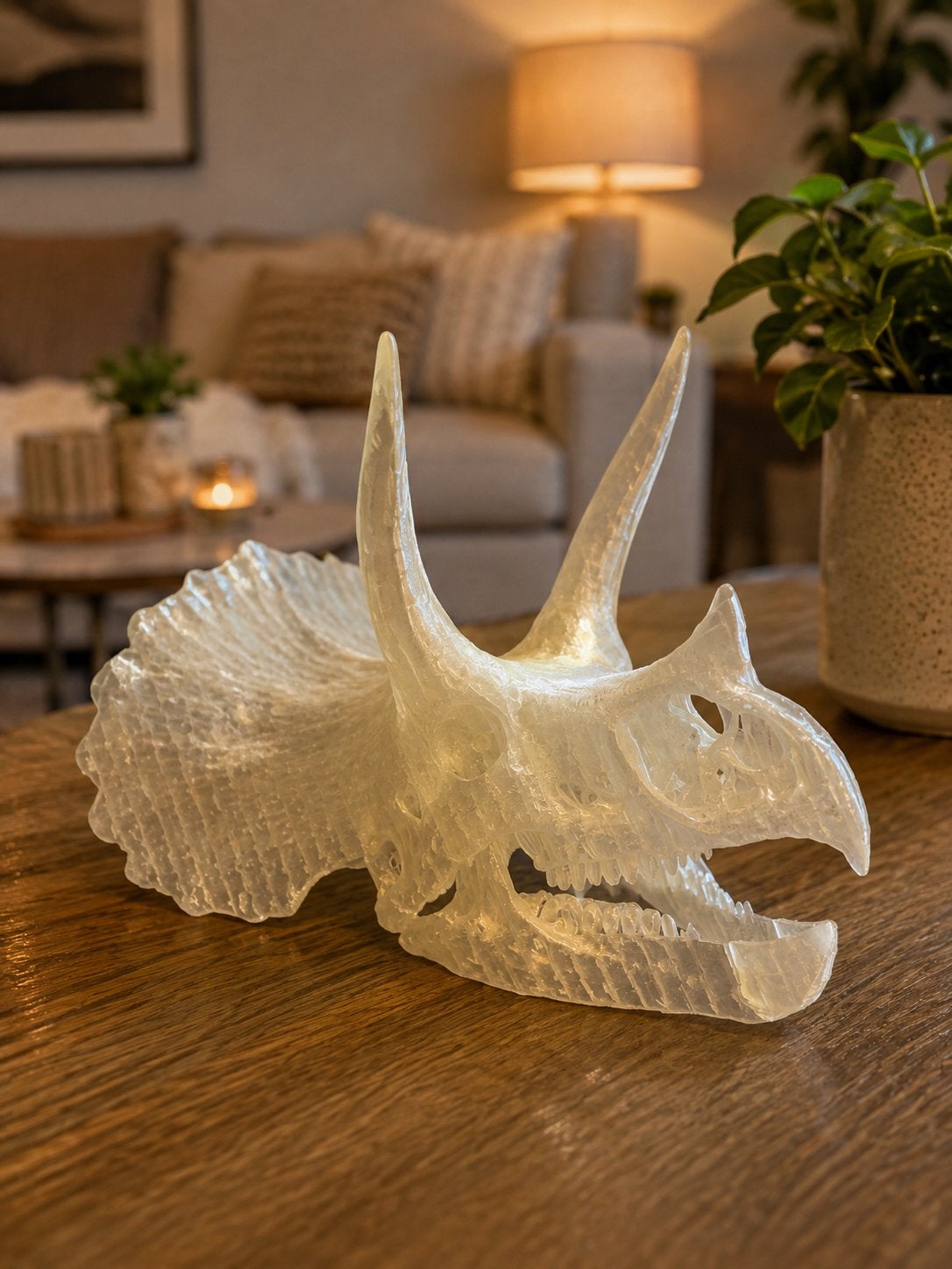 Triceratops schedel replica - 3D geprint, Verzamelen, Ophalen of Verzenden, Nieuw