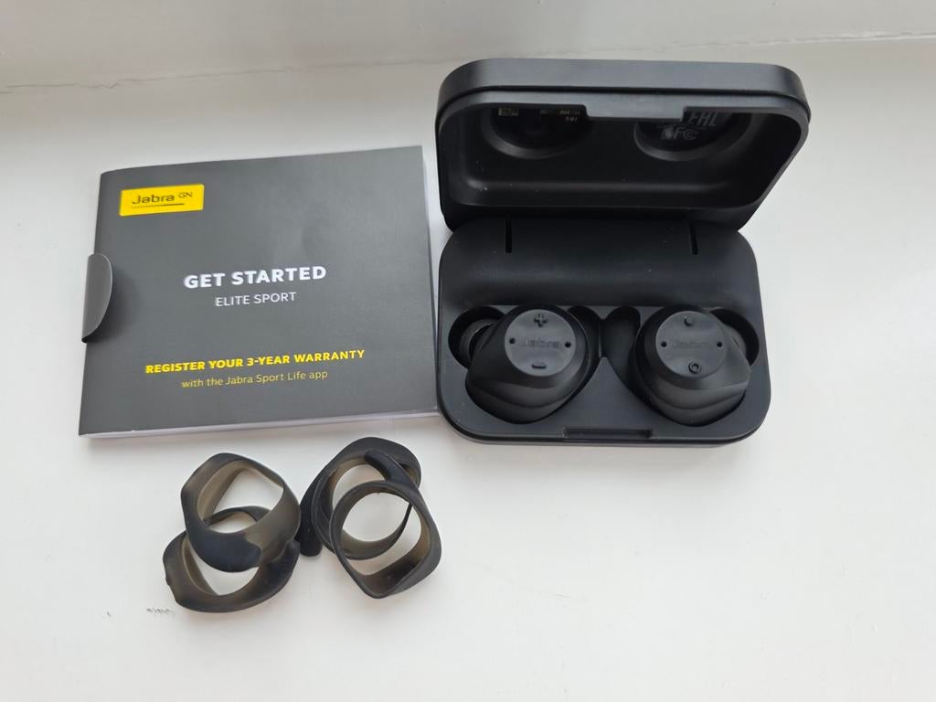 Jabra Elite Sport bluetooth oordopjes, Audio, Tv en Foto, Koptelefoons, Ophalen of Verzenden, Gebruikt, Overige merken, Draadloos