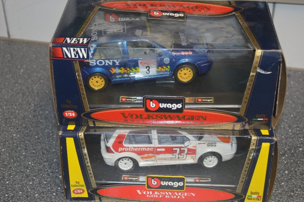 2 x volkswagen golf rally, Ophalen of Verzenden, Nieuw, Auto, Bburago