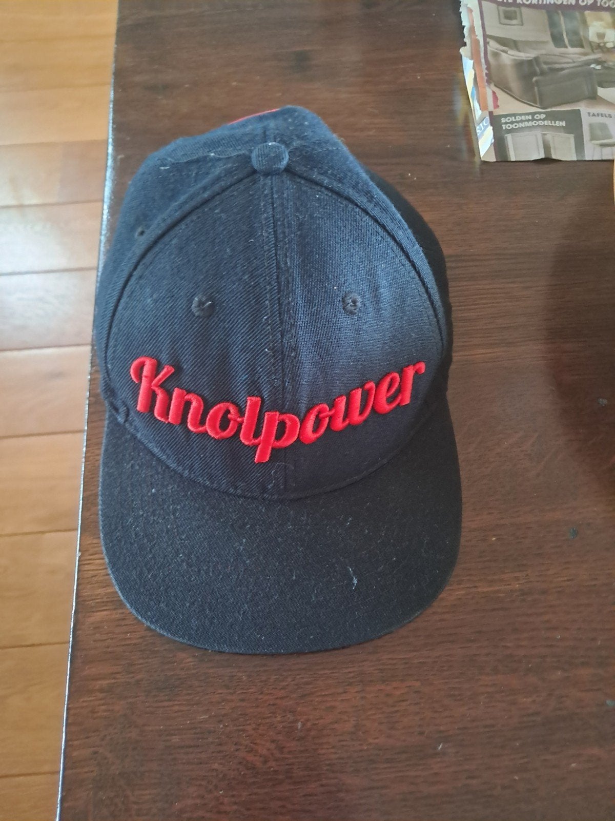Knolpower pet - Zwart met rood logo, Pet, Gedragen, Knolpower, One size fits all