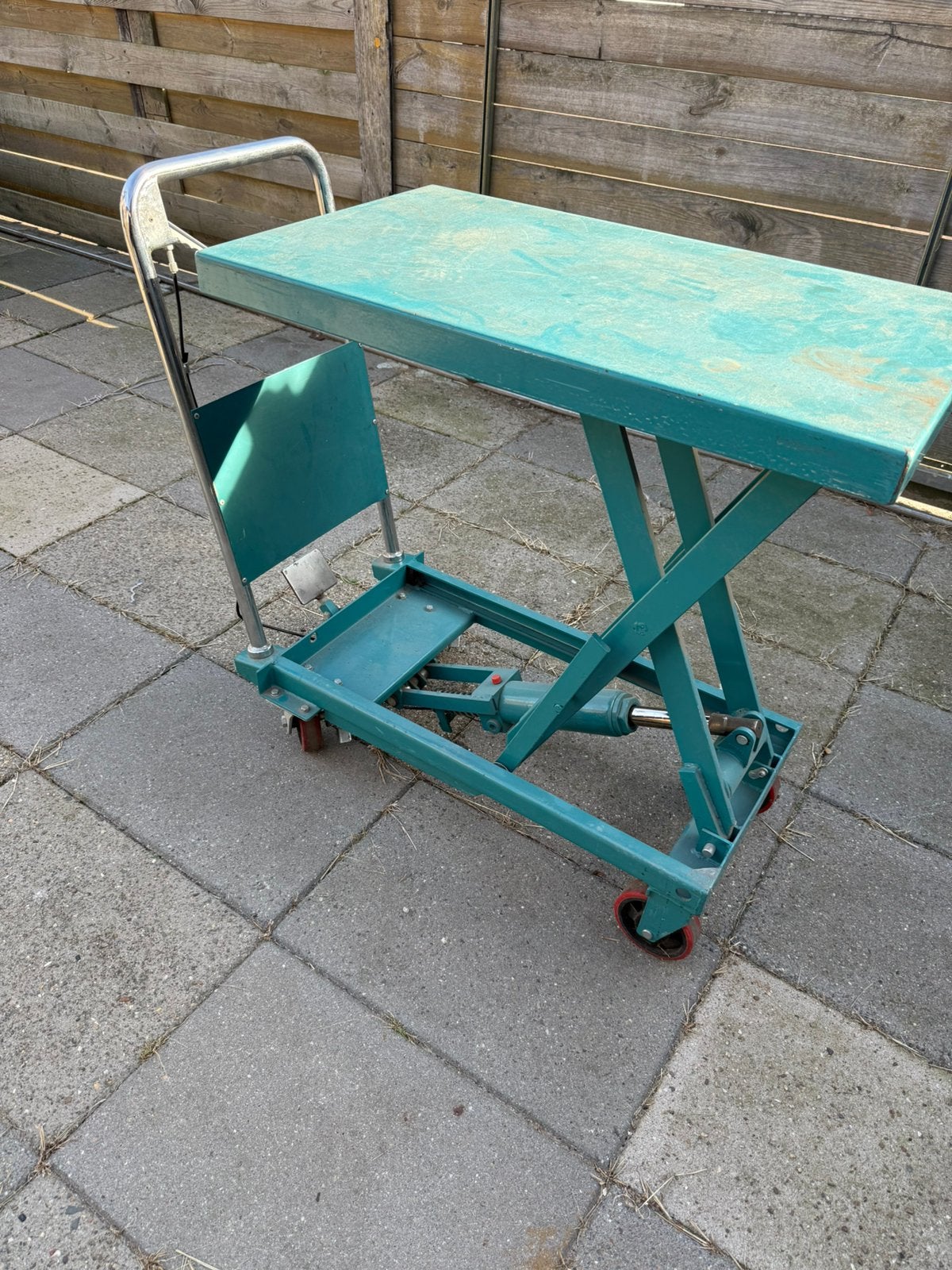 Werktafel  werkbank, Ophalen