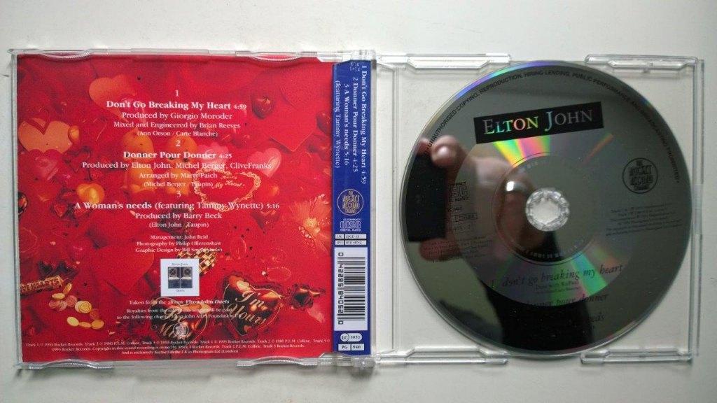 Elton John & RuPaul - Don't Go Breaking My Heart, Maxi-single, Ophalen of Verzenden, Zo goed als nieuw, 1 single