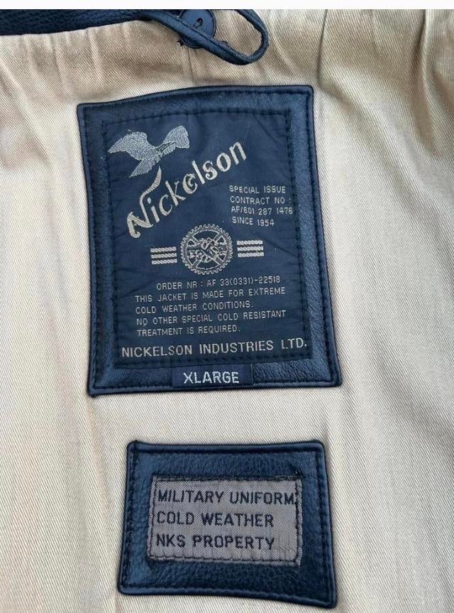 Nickelson Leren Heren Jack - Zwart - Maat XL, Kleding | Heren, Jassen | Winter, Ophalen, Gedragen, Maat 56/58 (XL), Zwart