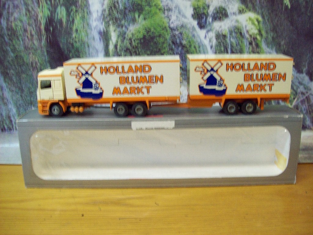 Tekno - Daf 95 - combi/wipkar - Holland Blumen Markt in doos, Ophalen of Verzenden, Zo goed als nieuw, Bus of Vrachtwagen, Tekno