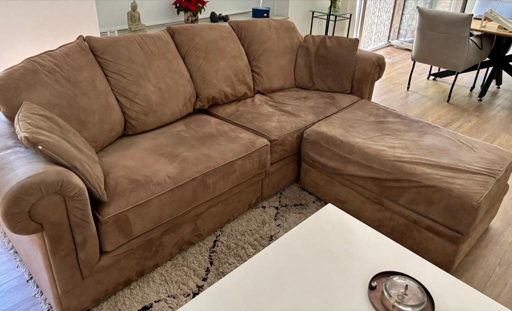 Rofra Home Sacramento 2-zits bank met hocker, Ophalen, 250 tot 300 cm, Gebruikt, 100 tot 125 cm