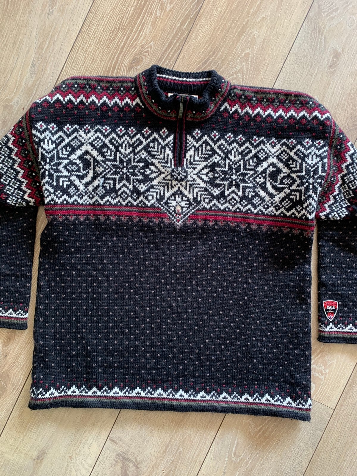 Dale of Norway wollen trui L wool jumper, Maat 52/54 (L), -, Zwart, -