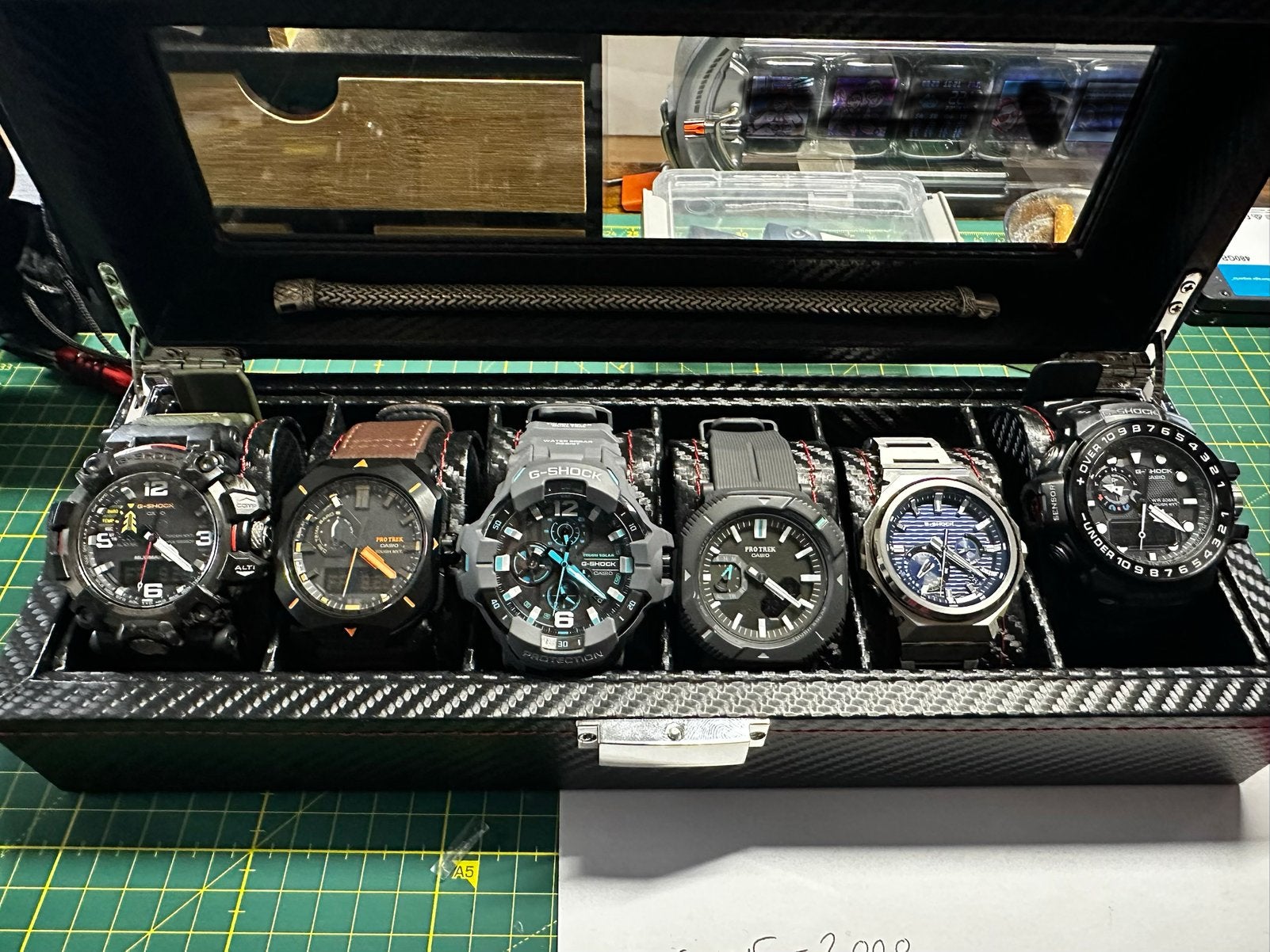 Casio G-Shocks Pro Treks G-Steel Mud, Gravity en Gulfmaster, Polshorloge, Overige materialen, Ophalen of Verzenden, Zo goed als nieuw