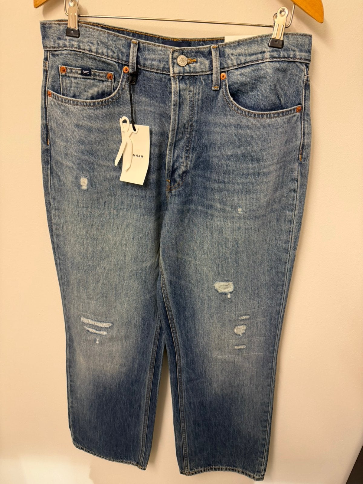 Nieuwe Denham Ima loose fit dames 30-32, Verzenden, Nieuw, Blauw, W30 - W32 (confectie 38/40)