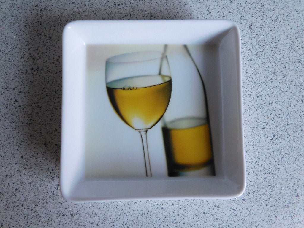 Tapas Bord PPD Wijn Glas - 12x12 cm, Huis en Inrichting, Overige merken, Ophalen of Verzenden, Zo goed als nieuw, Bord(en)