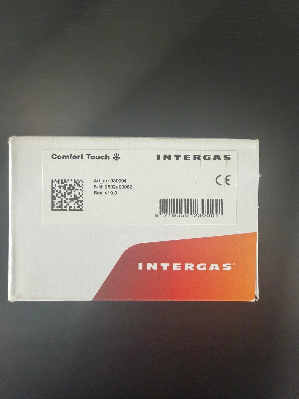 Intergas Comfort Touch thermostaat wit 030004 – NIEUW, Ophalen of Verzenden, Zo goed als nieuw