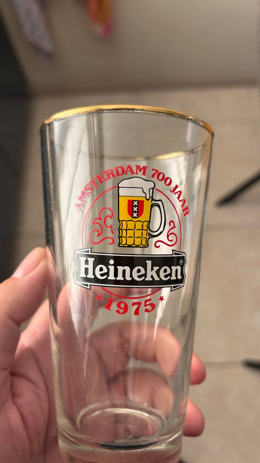 Heineken Amsterdam 700 Jaar 1975 Bierglazen (6 stuks), Ophalen