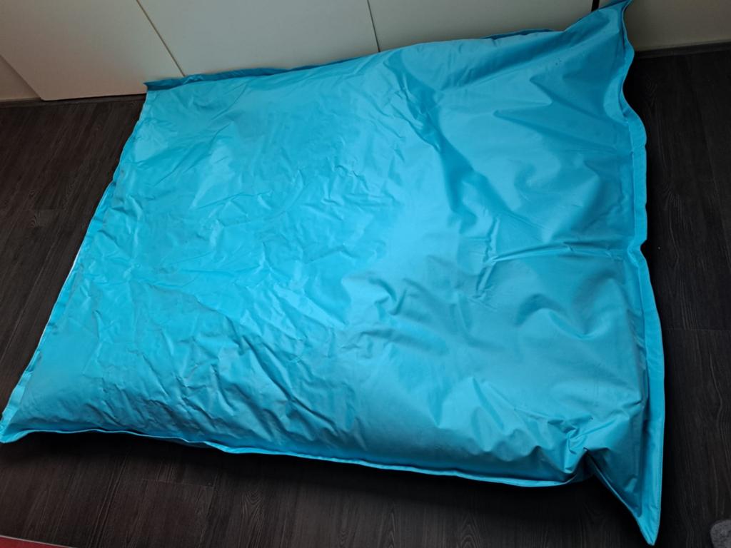 Zitzak met watervlekken - Turquoise, Ophalen of Verzenden
