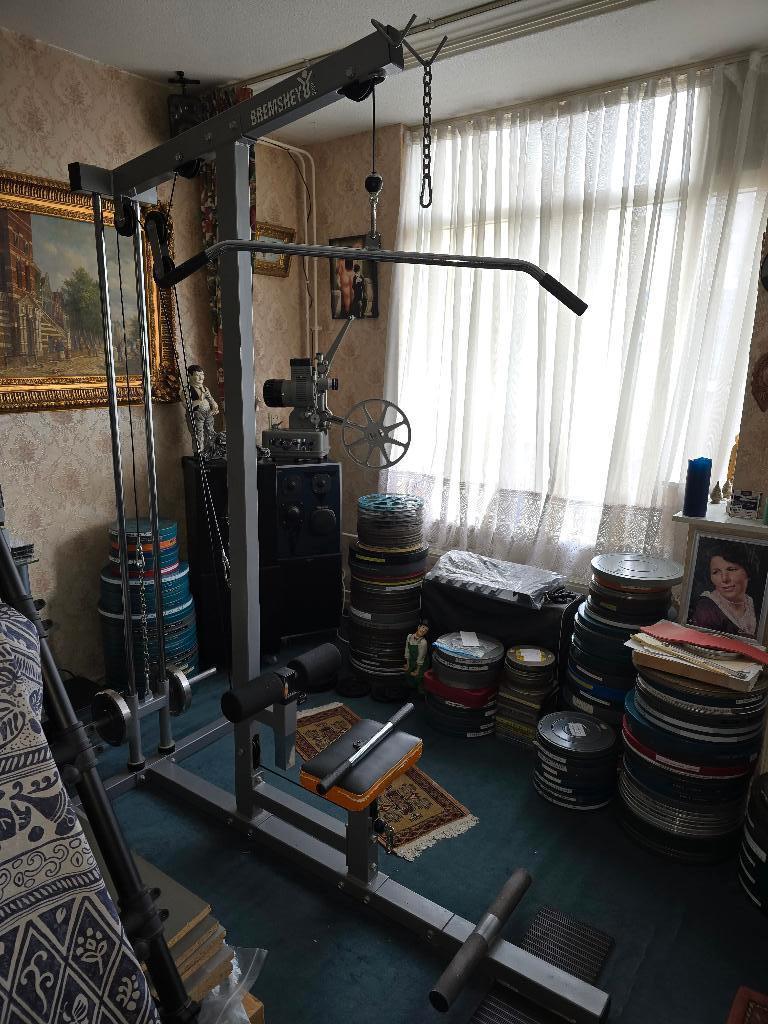 Lat Pulley, Ophalen, Gebruikt, Krachtstation, Metaal