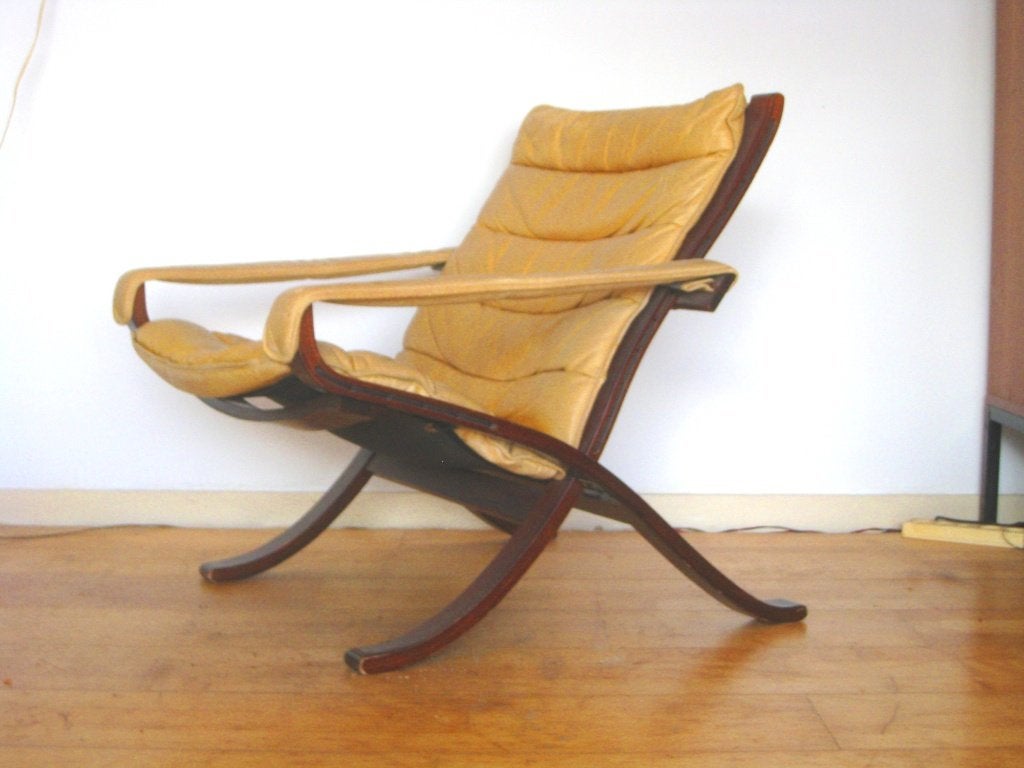 Flex Safari Folding Chair Westnofa Ingmar Relling 1960s, Ophalen, Gebruikt, 75 tot 100 cm, Hout