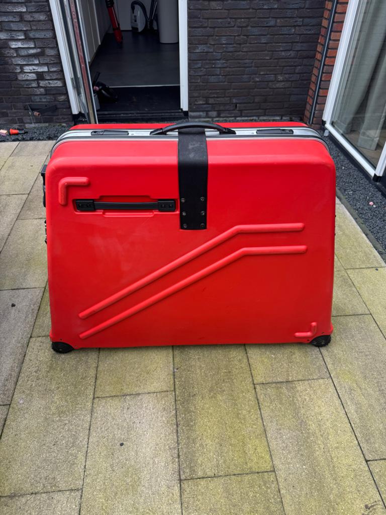 Fietskoffer voor racefiets, Fietsen en Brommers, Ophalen, Gebruikt, Overige typen, 80 kg of meer