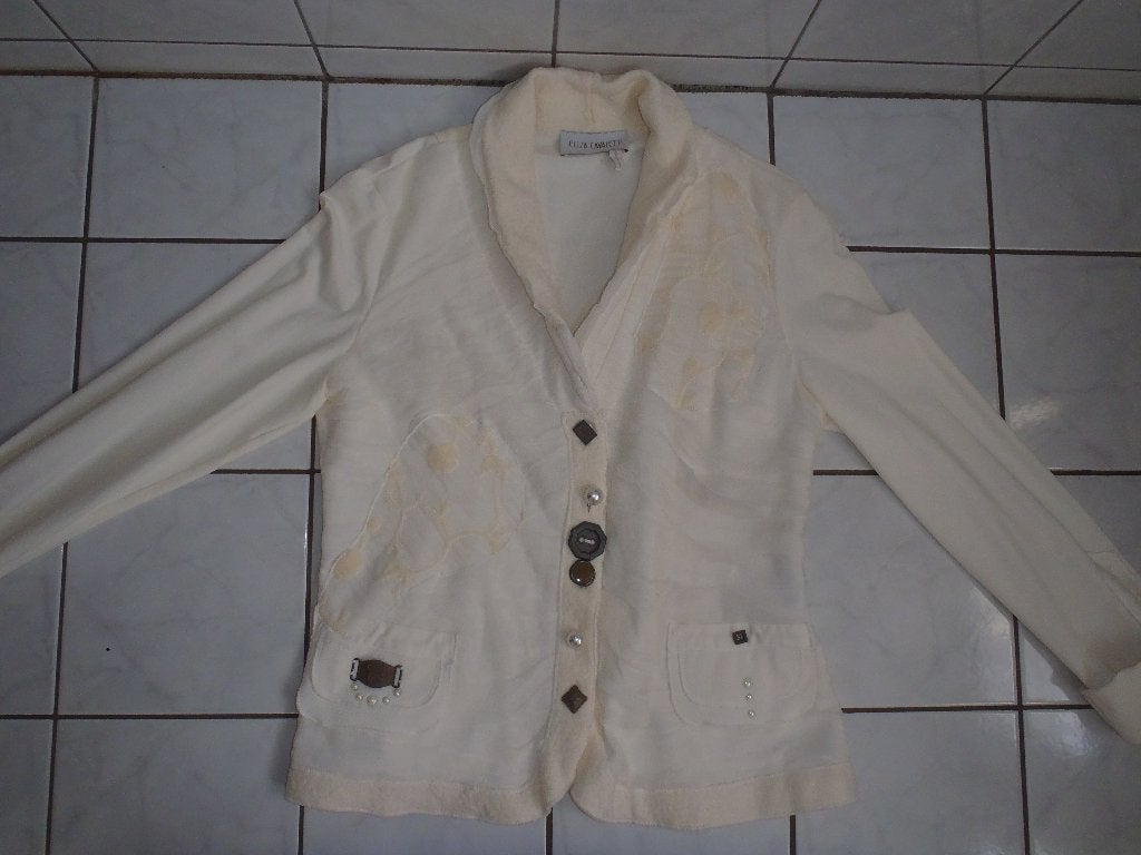 Mooi jasje ELISA CAVALETTI maat L, Maat 38/40 (M), Beige, Ophalen of Verzenden, Zo goed als nieuw