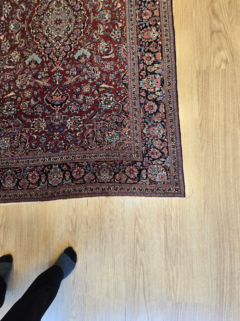 Khasan from Iran  210x135 cm €2150 now €1170, Ophalen, Klassiek Oosters Perzisch Traditioneel Authentiek, Nieuw, Crème