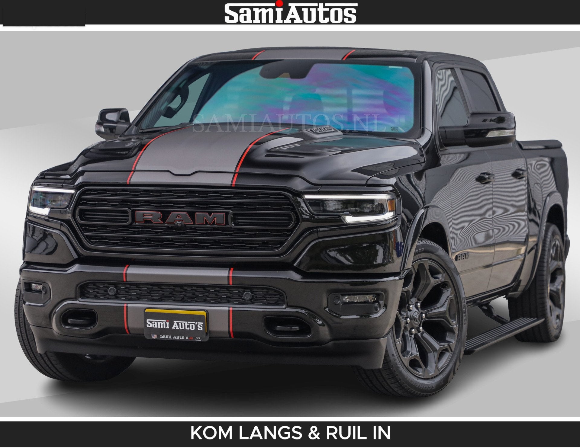 Dodge Ram LIMITED | TRAINHORN | | HUD | UITLAATKLEP | LUCHTV, Automaat, Gebruikt, 5654 cc, Met garantie (alle)