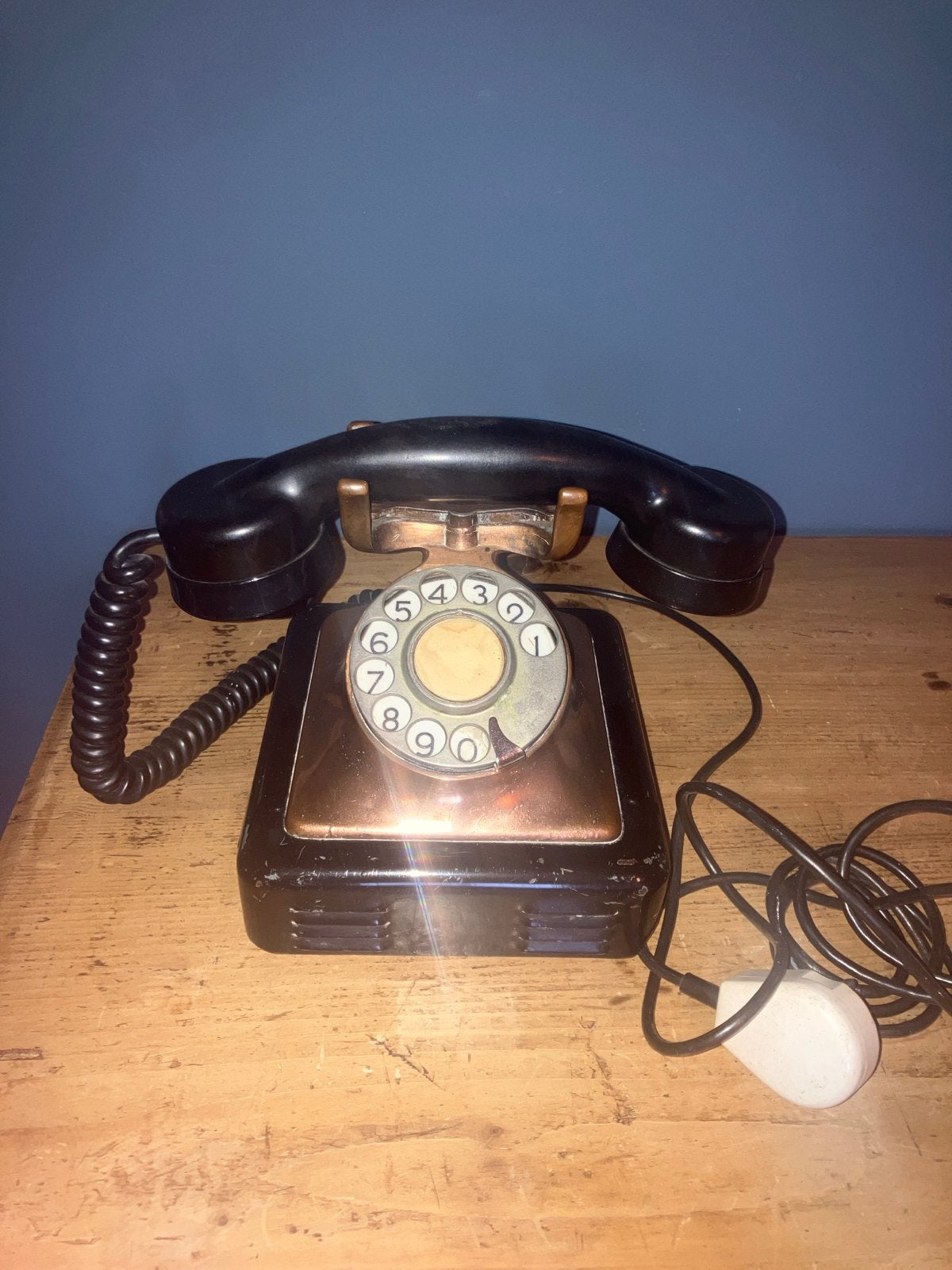 Antieke Telefoon met Draaischijf - Werkend Exemplaar, Antiek en Kunst, Ophalen
