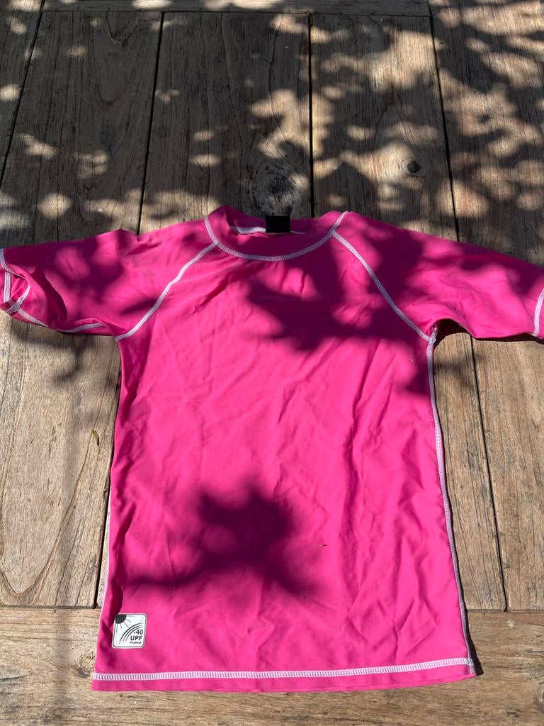 Roze UV-zwemshirt voor kinderen - Maat 140 (10 jaar), Gebruikt, Ophalen of Verzenden, Maat 140, Overig