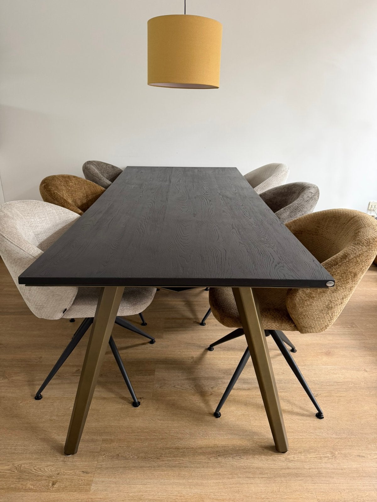 Henders & Hazel eettafel, zwart, 230x100 cm, Ophalen, Gebruikt, 100 tot 150 cm, 200 cm of meer
