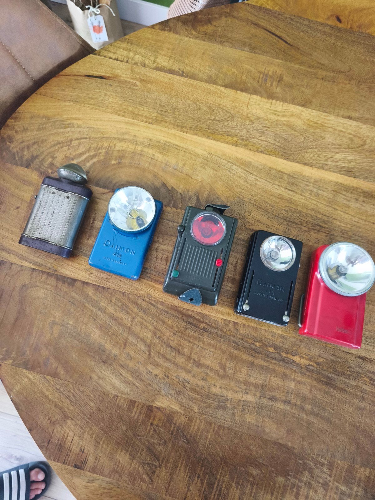 Vintage zaklampen - Daimon, Pertrix, Hauler, Jedan, Antiek en Kunst, Ophalen of Verzenden