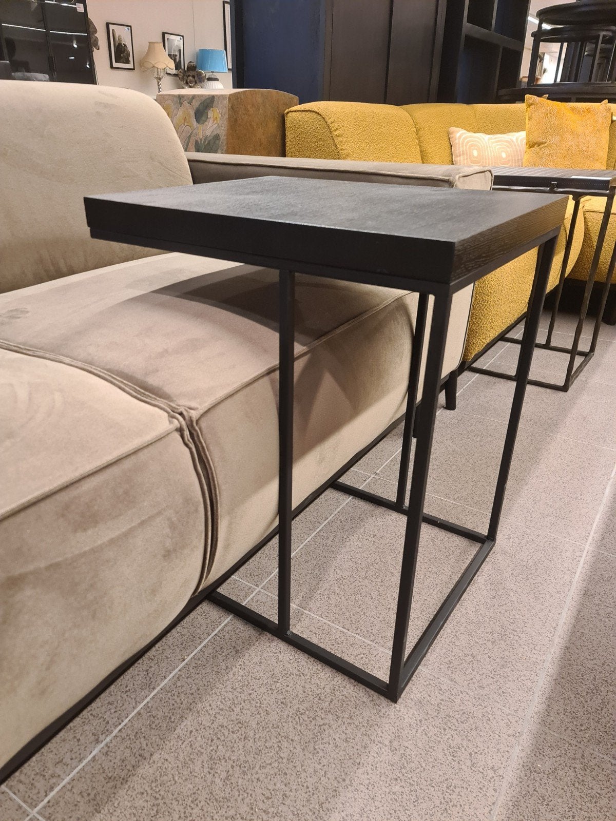 nieuwe Richmond Oakura sofa tafel 45x55x65 eiken fineer €220, Ophalen, Hout, Zwart, .