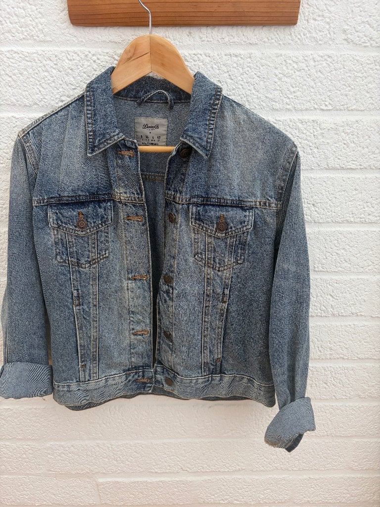 spijkerjasje, Ophalen, Zo goed als nieuw, Maat 36 (S), Blauw