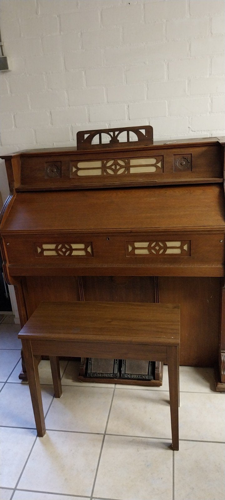 Antiek Harmonium - The American Organ Co. - Goede staat, Muziek en Instrumenten, Ophalen, Gebruikt, 1 klavier, Harmonium