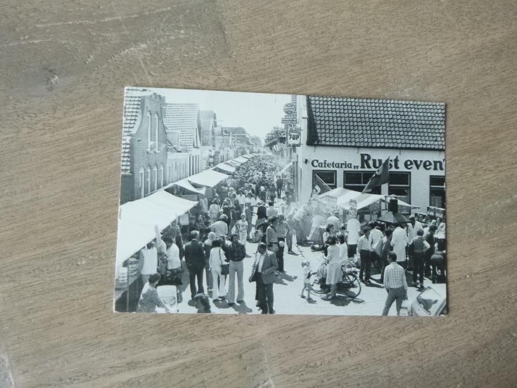 Bleiswijk, markt in de Dorpsstraat, cafetaria Rust Even, Verzenden, 1980 tot heden, Ongelopen, Noord-Brabant