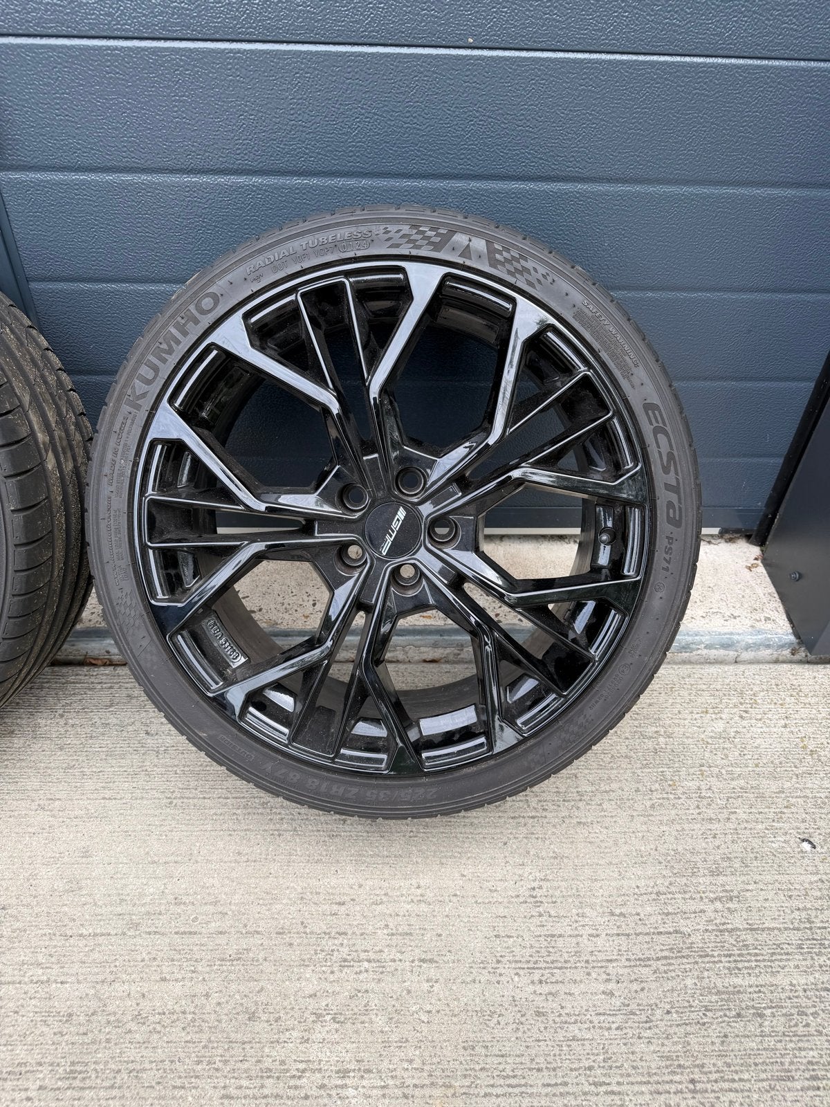 Set van 4 Kumho Ecsta PS71 banden met 18 inch velgen, Ophalen, 18 inch, Gebruikt, Banden en Velgen