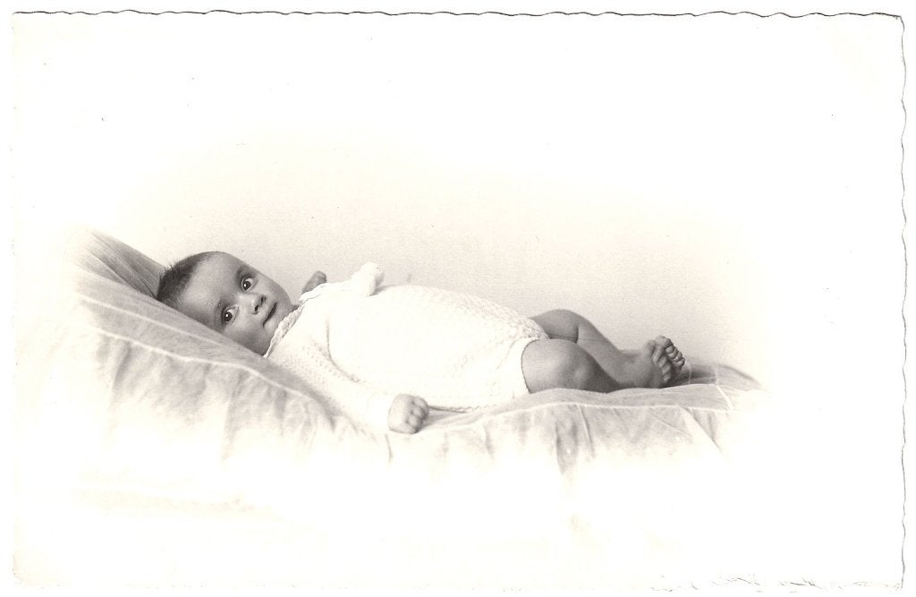 Foto - Kind Baby - Gebreid Pakje - Henning Middelburg, Gebruikt, Foto, Ophalen of Verzenden, Voor 1940