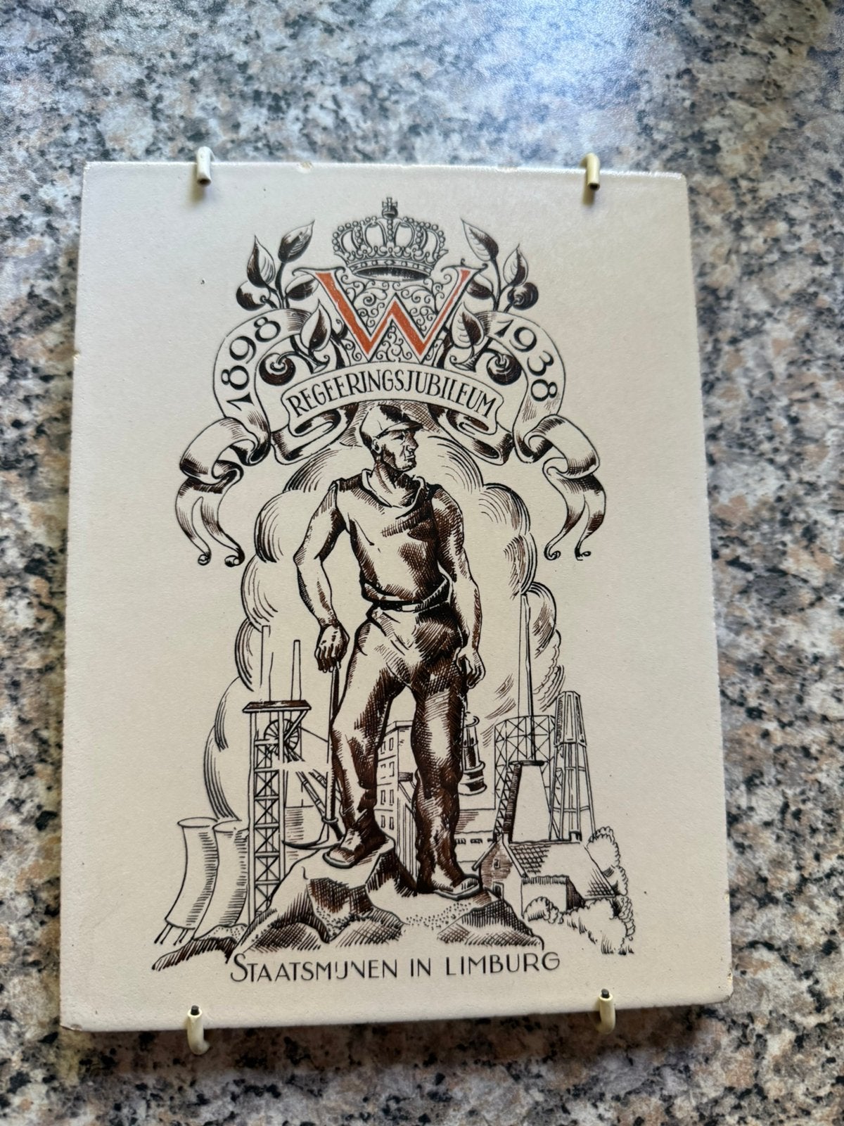 Tegel staatsmijnen limburg, Ophalen of Verzenden, Gebruikt