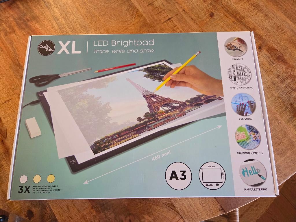 XL LED Brightpad A3 – Lichtbak...., Ophalen, Zo goed als nieuw, Papier, Schets- of Tekenboek