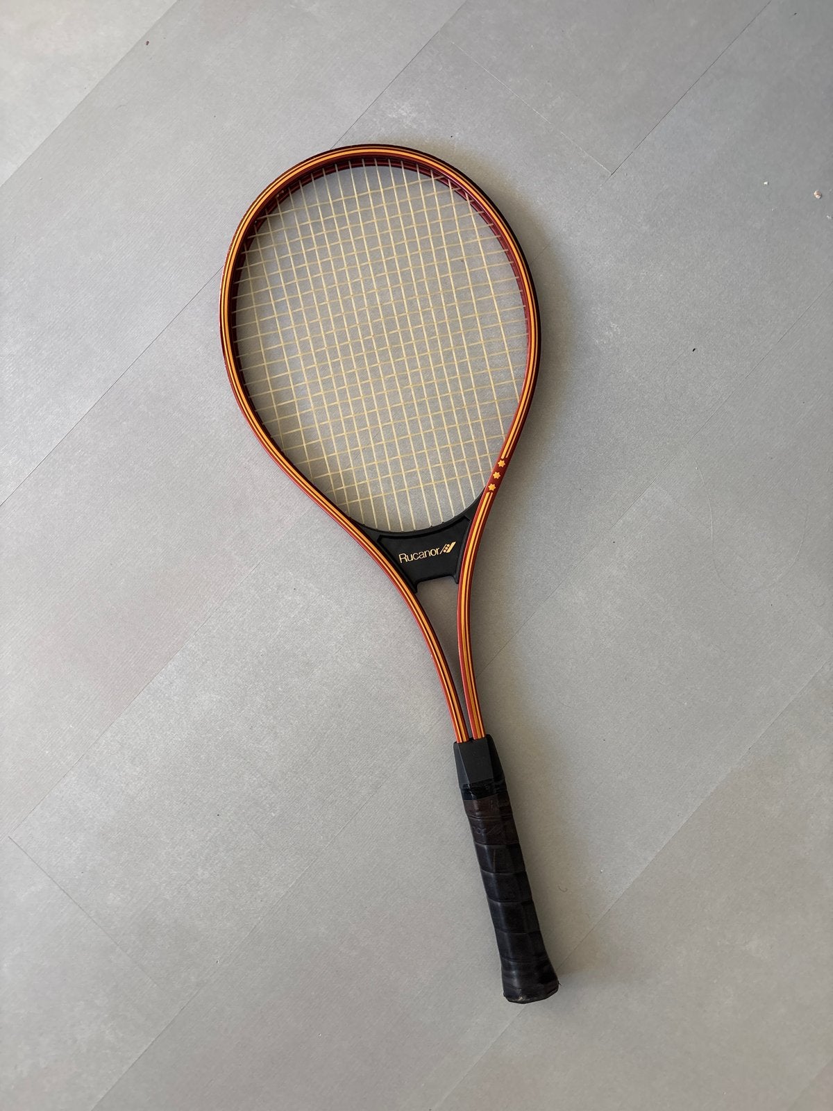 Vintage Rucanor Concorde Tennisracket met hoes, Ophalen, Gebruikt, Racket, Overige merken