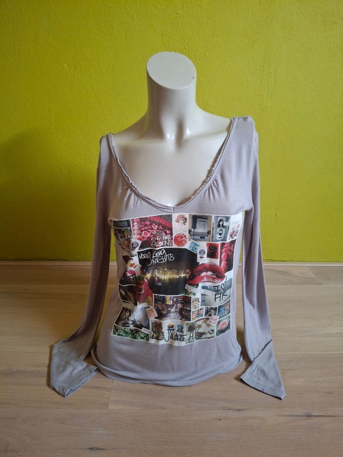 MANGO leuke longsleeve. Mt 36, Kleding | Dames, Tops, Verzenden, Zo goed als nieuw, Maat 36 (S)