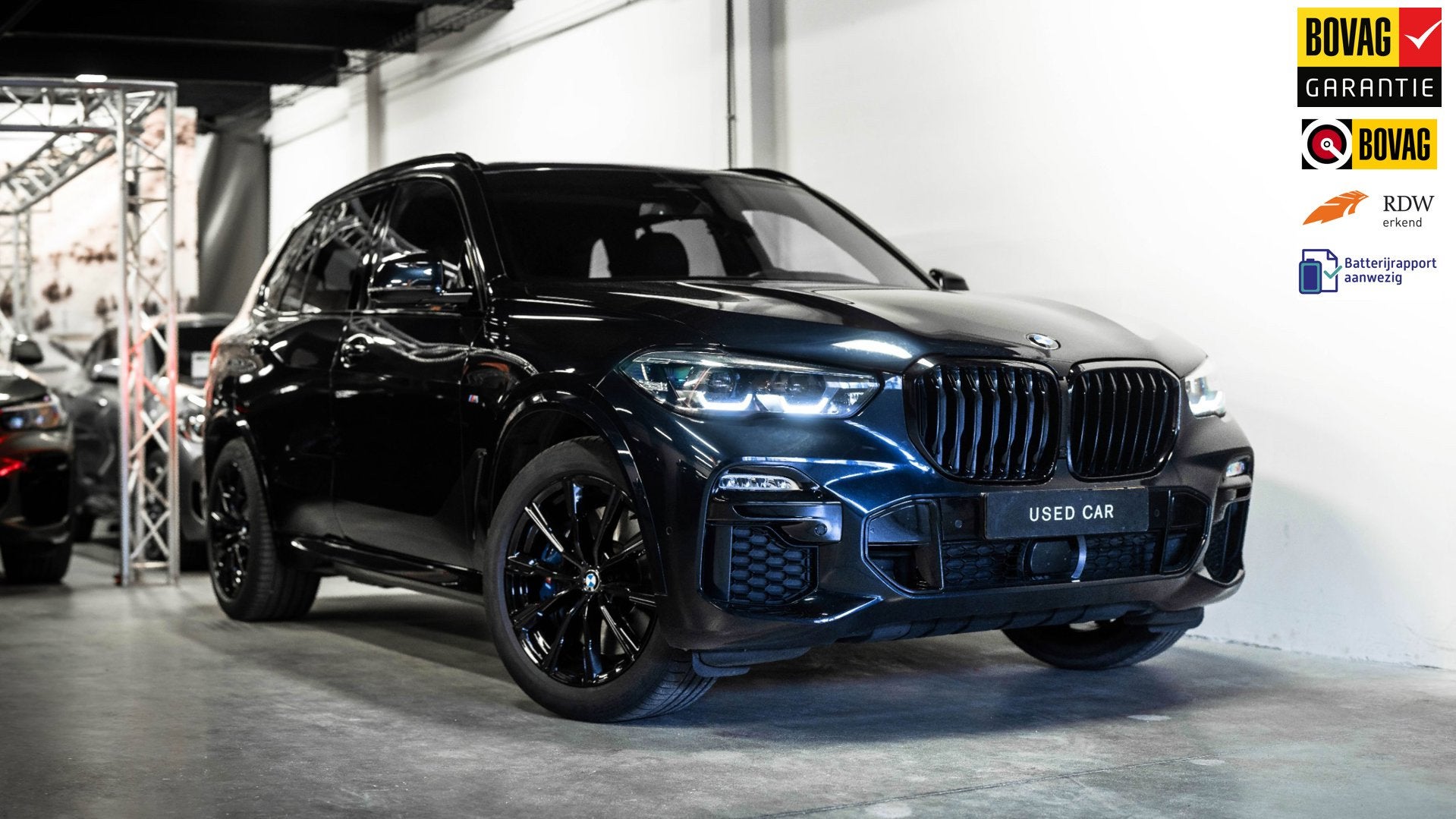 BMW X5 xDrive45e High Executive M Sport|ACC|Memory|Trekhaak|, 12 maanden, Gebruikt, 394 pk, Zwart