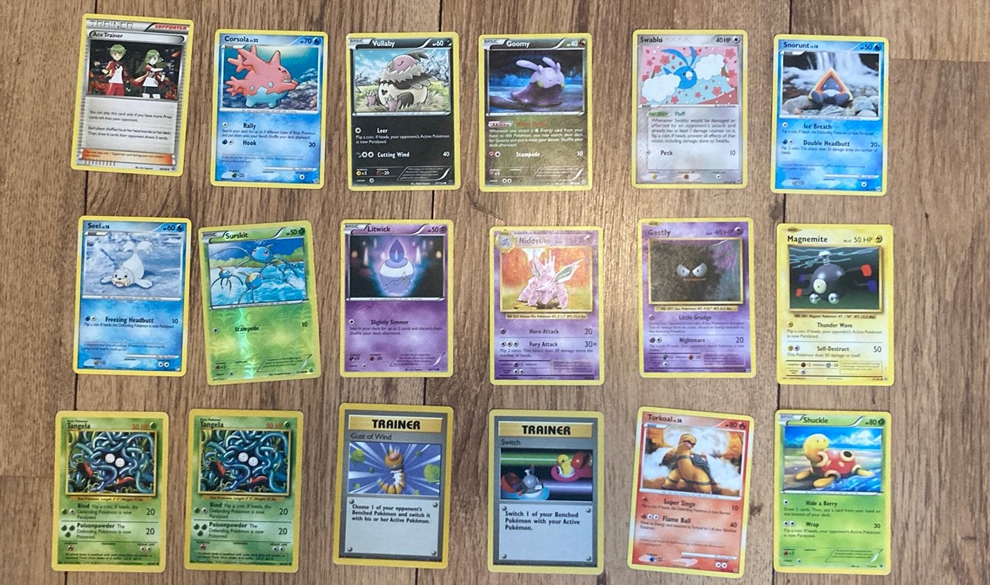Oude pokemon kaarten, Ophalen of Verzenden, Gebruikt, Meerdere kaarten