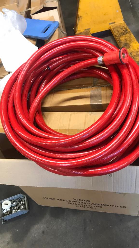 Brandslang 20 meter nieuw met spuitkop 3/4” 20 stuks, Ophalen, Nieuw, Tuinslang