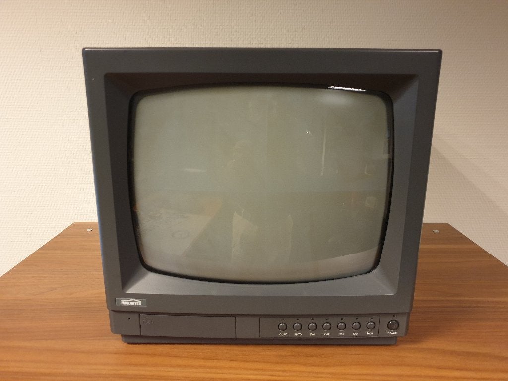 MARMITEK MONITOR BEELDBUIS ZWART / WIT / WJ-1512Q VINTAGE!, Ophalen, Minder dan 40 cm, Overige merken