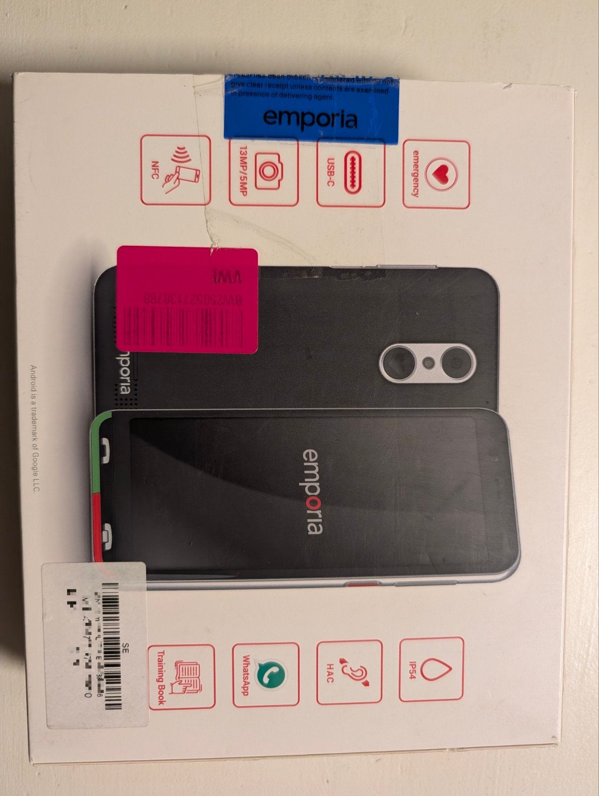 Emporia SUPEReasy senioren smartphone met accessoires, Overige modellen, Ophalen of Verzenden, Zo goed als nieuw, Zonder simlock