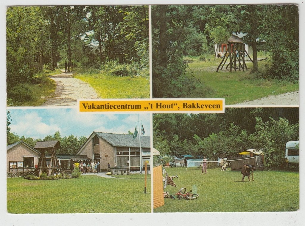 Bakkeveen Vakantiecentrum 't Hout 1982, Verzenden, 1980 tot heden, Gelopen, Friesland