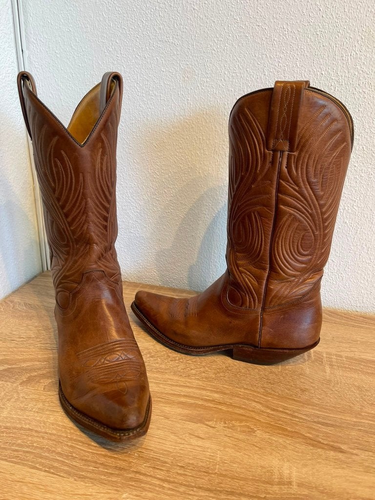 Tony Mora, Cowboylaarzen Western Boots Cognac Leer Mt 38, Hoge laarzen, Tony Mora, Bruin, Tony Mora